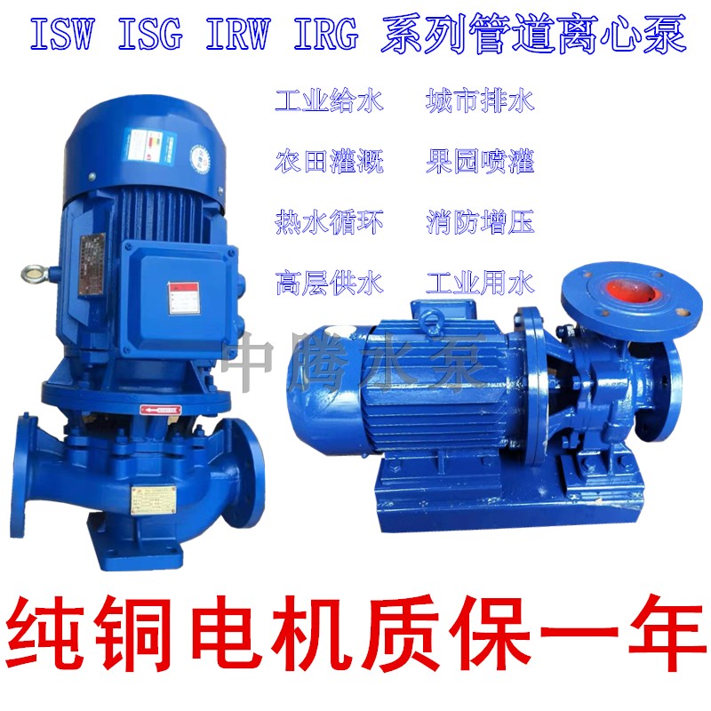 中腾河北铸铁电动管道泵