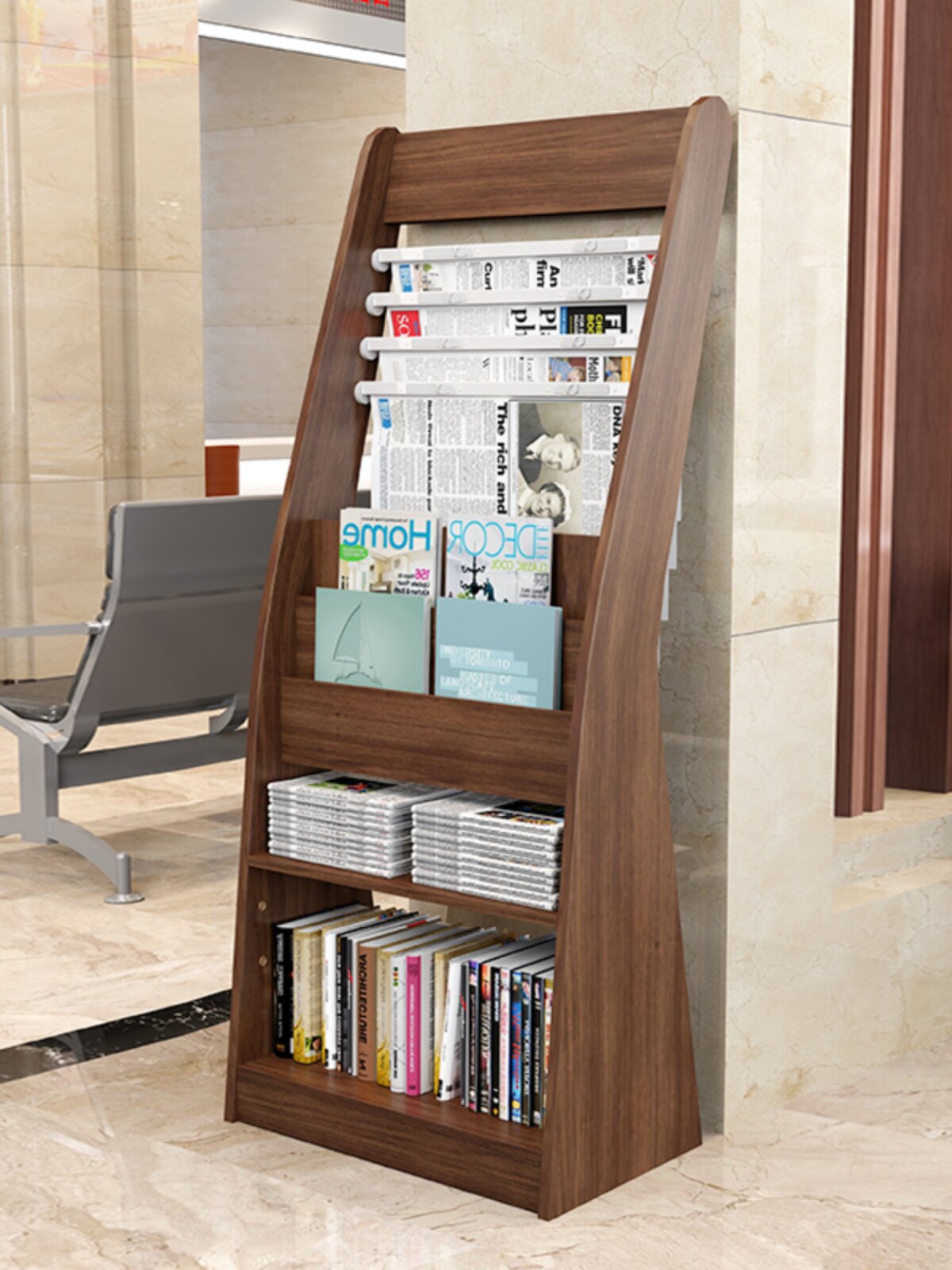 报架报刊架报纸架资料架落地书刊宣传册展示架置物架书报架期刊架