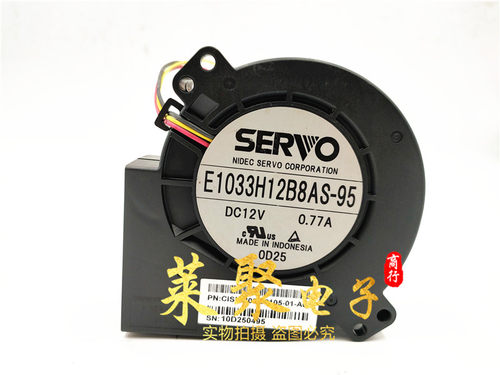 原装伺服SERVO E1033H12B8AS-95 12V 0.77A 9733 9CM 涡轮鼓风机