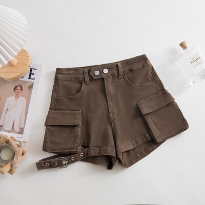 vibe风设计感绑带辣妹高腰春夏