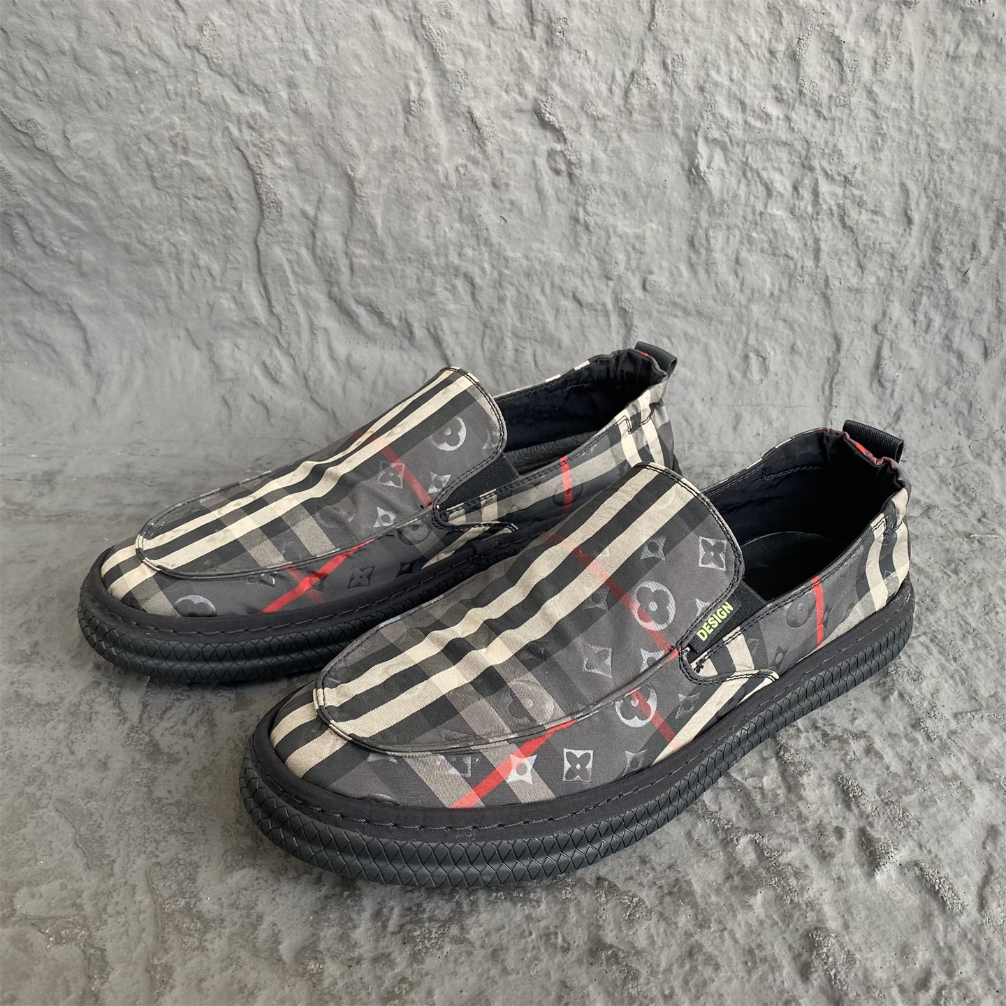 欧洲站韩版潮春秋新款公牛正品男鞋拼色缝线帆布鞋松糕跟38/42码