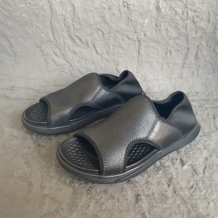 夏季 拖鞋 新款 捡漏凉鞋 两用男 真皮头层牛皮防滑软底软面断码 40码