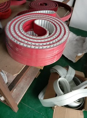 50AT20-3240+6APL同步带玻璃机械陶瓷机械加厚红色皮带