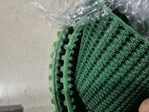 聚氨酯PU 橡胶 AT10 8M H 5M L同步带加草坪纹钻石纹防滑高摩擦