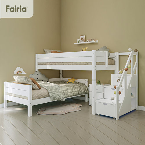 法芮亚半高白色儿童床青少年简约