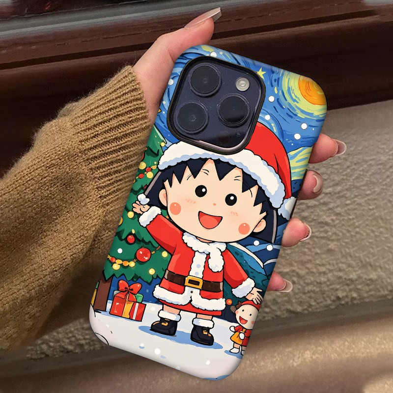 圣诞樱桃小丸子手机壳iphon手机保护套/壳