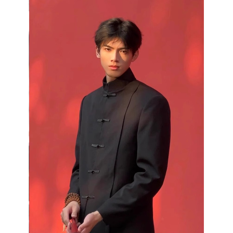 网图现货风新中式西装618-1-XZ02-P90控118,男装西服套装,星座618-1