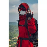 胖胖哥朱雀红冲锋衣暴雨级三合一外套男防水户外进藏川西穿搭夹克，男装夹克，星座618-1