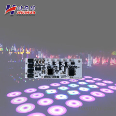 网红楼梯跑马感应钢琴发声DMX512七彩外控地砖灯驱动人体重力感应