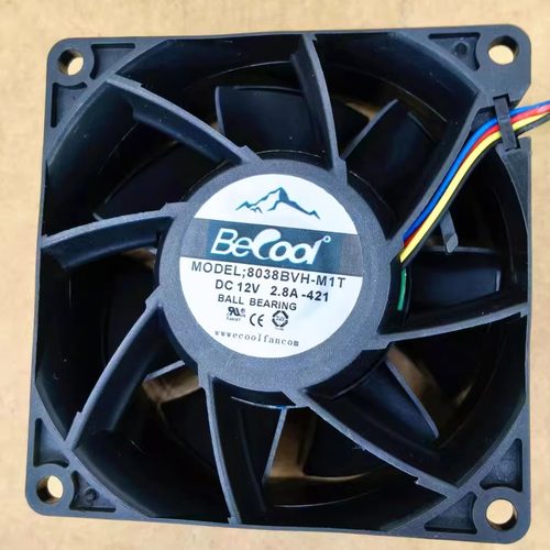 Becoor 8038BVH-M1T-421 DC12V 2.8A 8038 8cm大风量暴力散热风扇