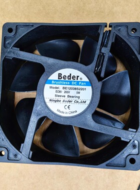 全新 Beder BE12038S2201 EC85-265V 5W 12038 12cm厘米 散热风扇