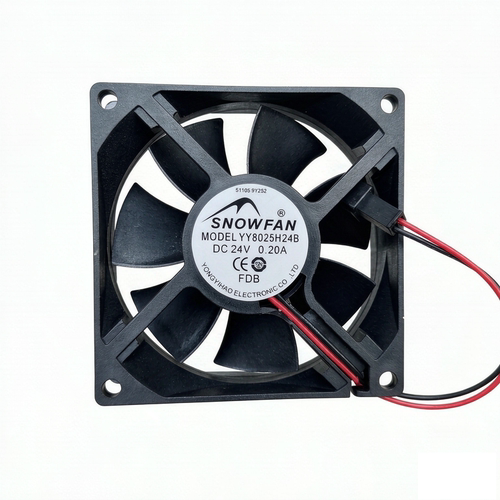 全新SNOWFAN YY8025H24B 24V 0.32A 0.20A8025 8cm变频器散热风扇