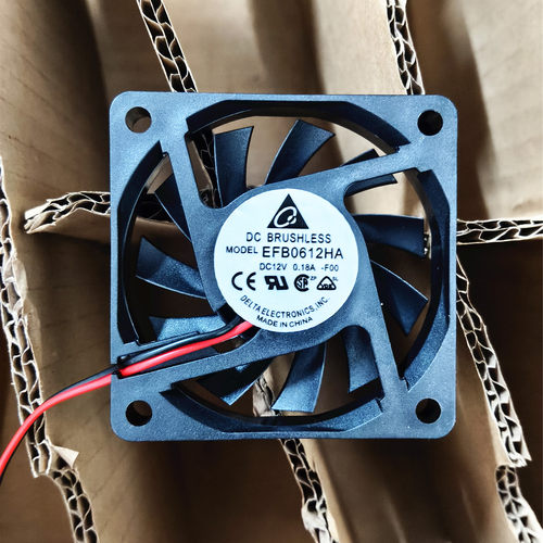 全新台达EFB0612HA 12V 0.18A 6010 6CM厘米 2线电源监控散热风扇