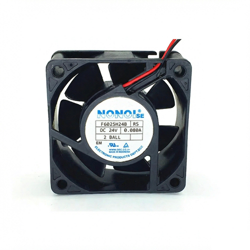 全新南韩NONOISE F6025H24B RS 24V 0.080A 6025 6CM厘米散热风扇