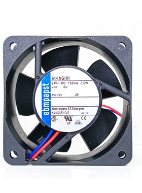 全新 EBMPAPST 6厘米/CM 6025 24V 3.6W 614 NGHH 变频器散热风扇