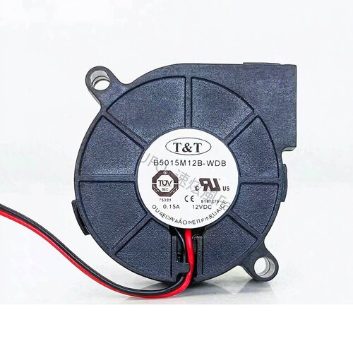 T&T B5015M12B-WDB 12V0.15A 5015 5CM 加湿器小涡轮机散热风扇