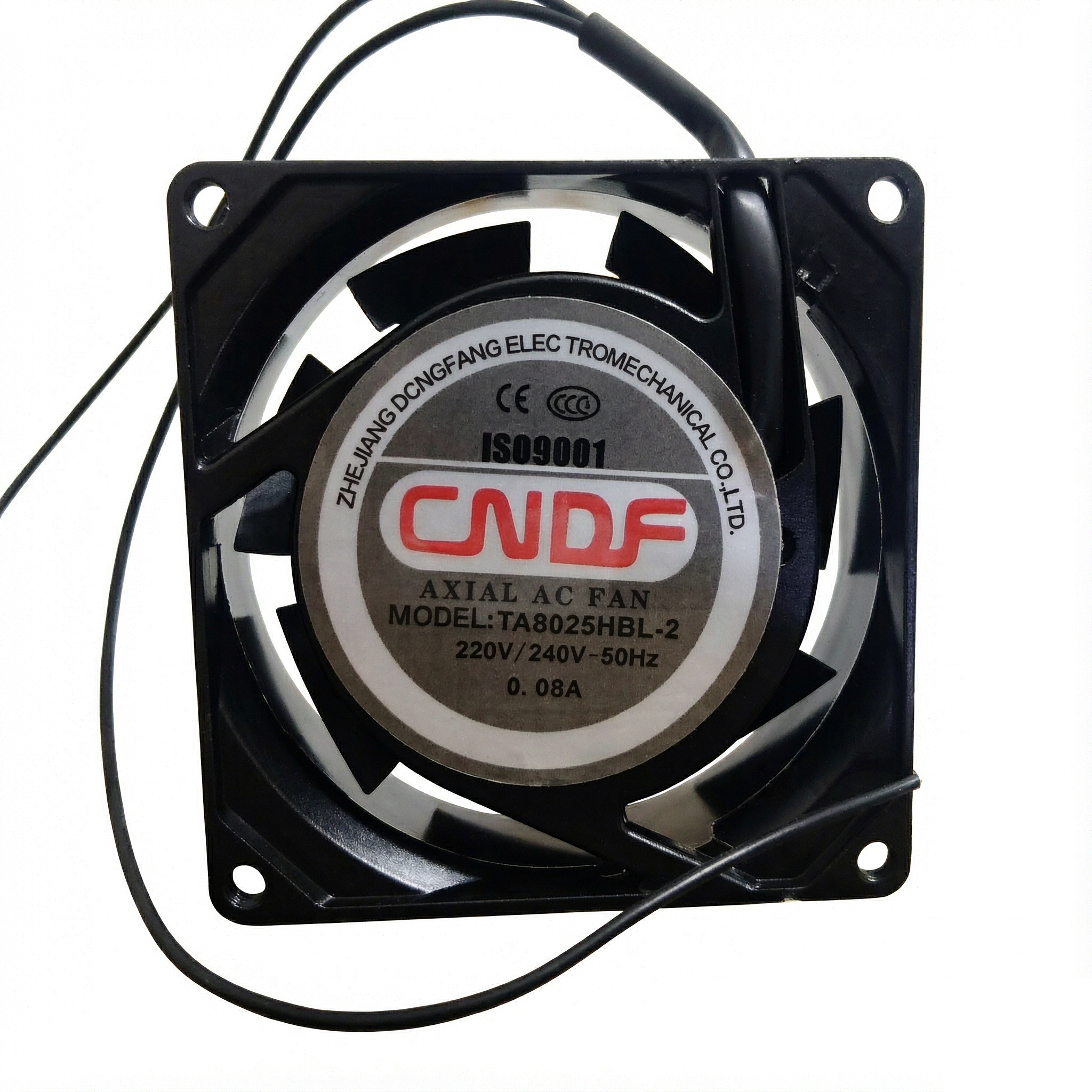全新CNDF东风机电 TA8025HBL-2 220V 0.08A 8cm滚珠轴承 机柜风扇