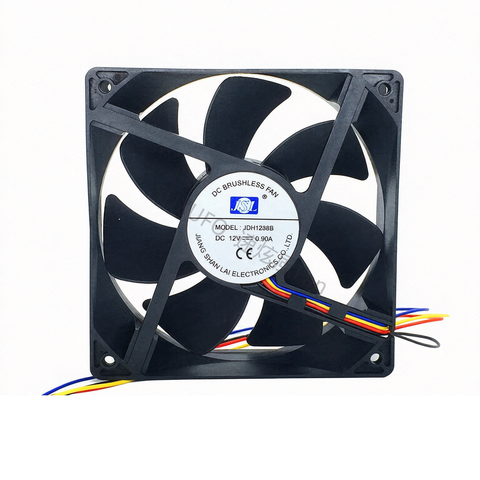 JSL JDH1238B 12V 显卡机箱电源 静音 大风量散热风扇 12CM 12038