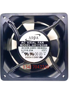 全新原装ADDA AK1782HB 220-240V 0.21/0.23A 17689 交流散热风扇