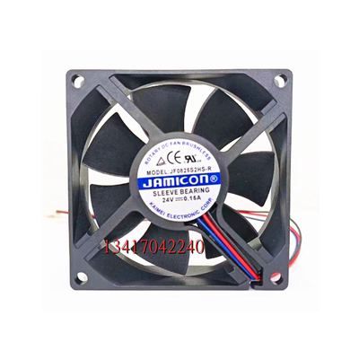 全新 JAMICON JF0825S2HS-R 24V 0.15A 3线报警反馈 8025 8CM风扇