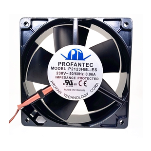 230V 12038 12cm P2123HBL 耐高温 PROFANTEC 全金属 轴流风扇