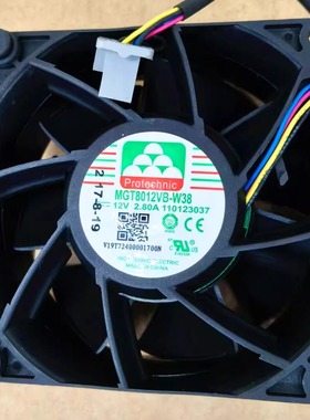 Protechnic MGT8012VB-W38 VI9T7240001700N 12V2.8A 8cm散热风扇