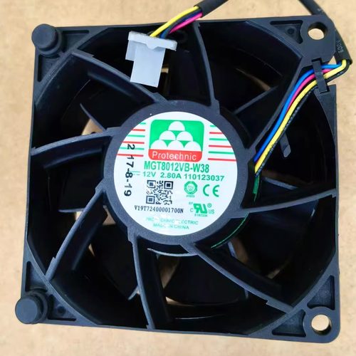 Protechnic MGT8012VB-W38 VI9T7240001700N 12V2.8A 8cm散热风扇