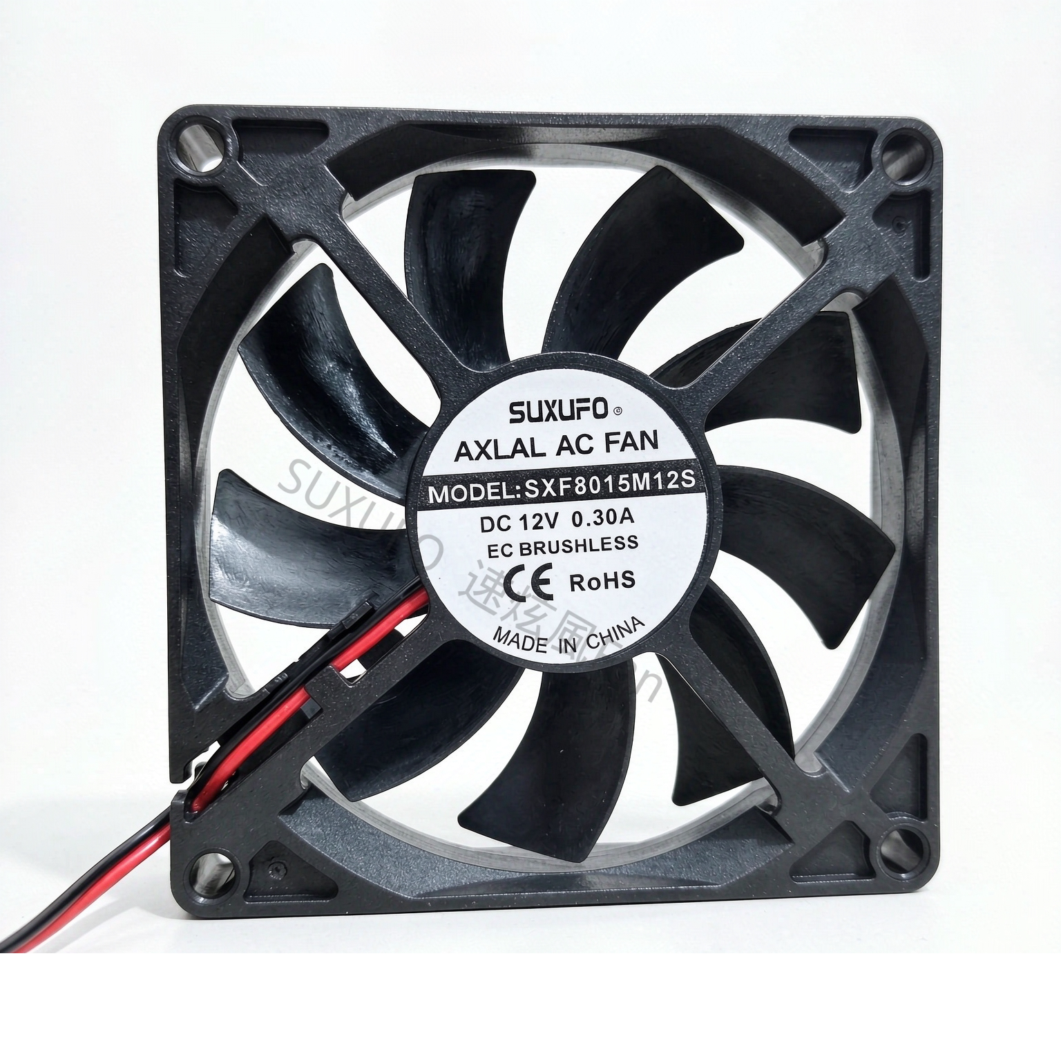 全新SUXUFO SXF8015M12S DC12V 0.30A 8cm厘米大风量电源散热风扇