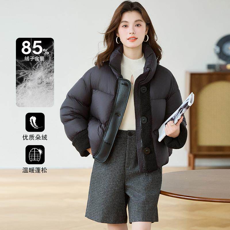 3S时尚百搭立领短羽绒服
