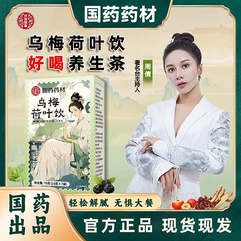 国药药材乌梅荷叶饮官方舰旗店浙江中医院三伏酸梅养生汤祛湿茶包
