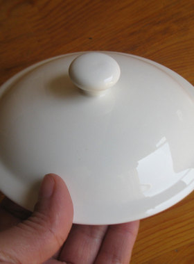 大号陶瓷杯盖茶壶盖茶杯盖马克杯盖子单卖配盖防尘白色好拿带把盖