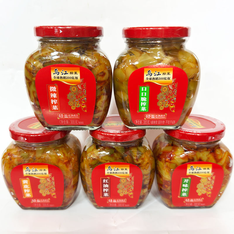 乌江微辣红油黄花榨菜300g瓶装图片