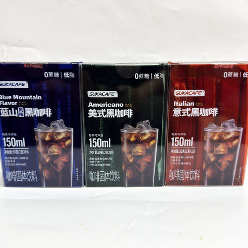 苏卡美式蓝山风味速溶黑咖啡0蔗