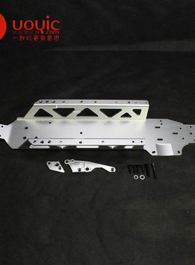 优益思若凡KM赛亚baja CNC 一体化金属底盘总成 5MM厚度 通用HPI