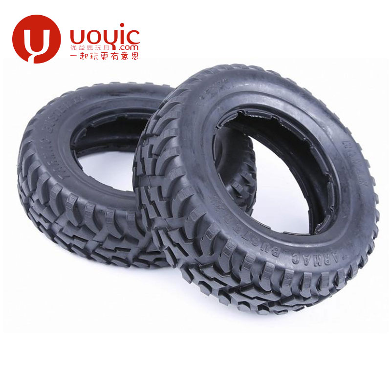 若凡HPI KM赛亚Baja 5T SC前轮 二代 公路胎皮 95162