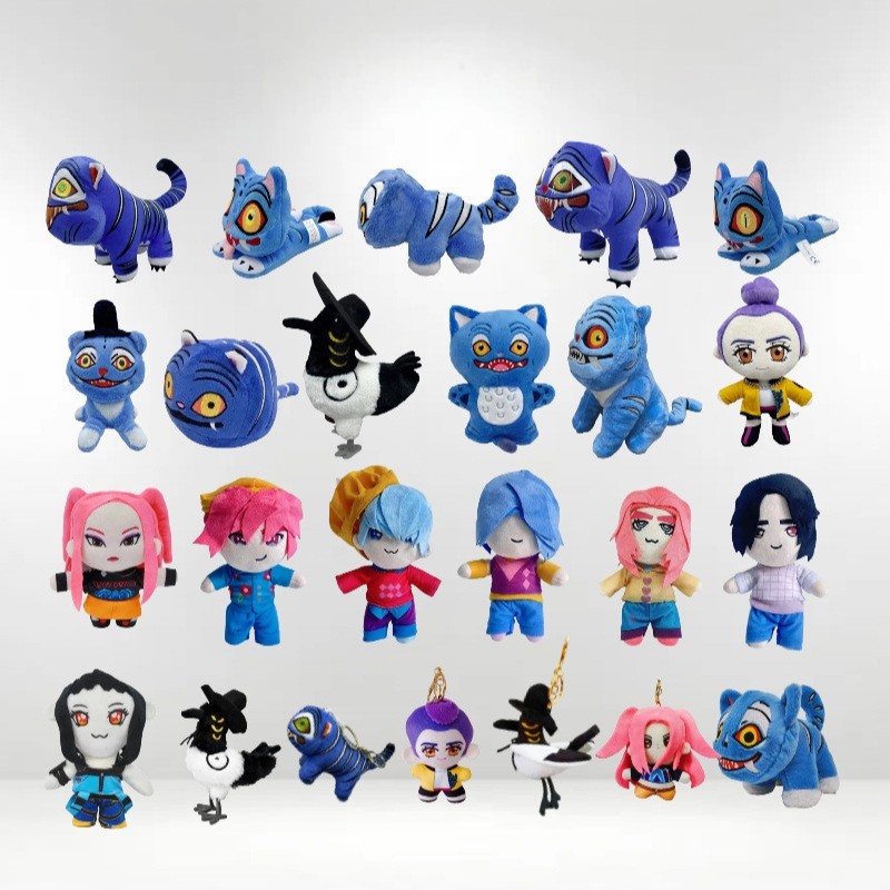 跨境热销kpop demon hunters plush猎魔女团周边毛绒玩具老虎玩偶