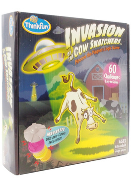 Thinkfun奶牛贼入侵淘气猫狗迷宫桌游逻辑思维玩具益智赛车时间6+