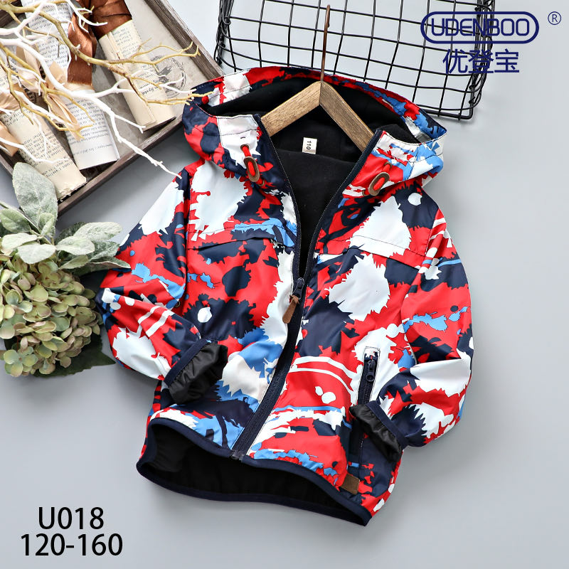 秋冬季开衫防风衣休闲迷彩外套