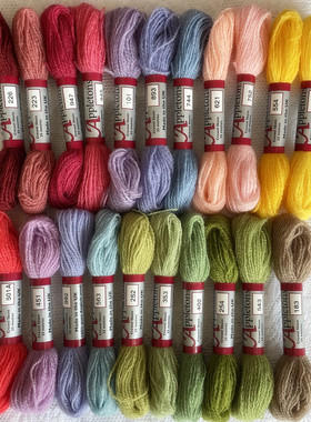 英国appletons 100%细羊毛DIY刺绣线 组合套装体验款 樋口用线