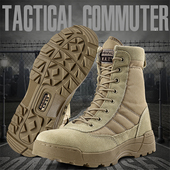 执政官户外战术靴男春春秋超轻透气柔软网眼军迷作训鞋 高帮沙漠靴