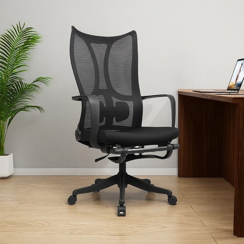 午休办公椅办公室午睡椅可躺平坐两用电脑椅舒适久坐人体工学椅子