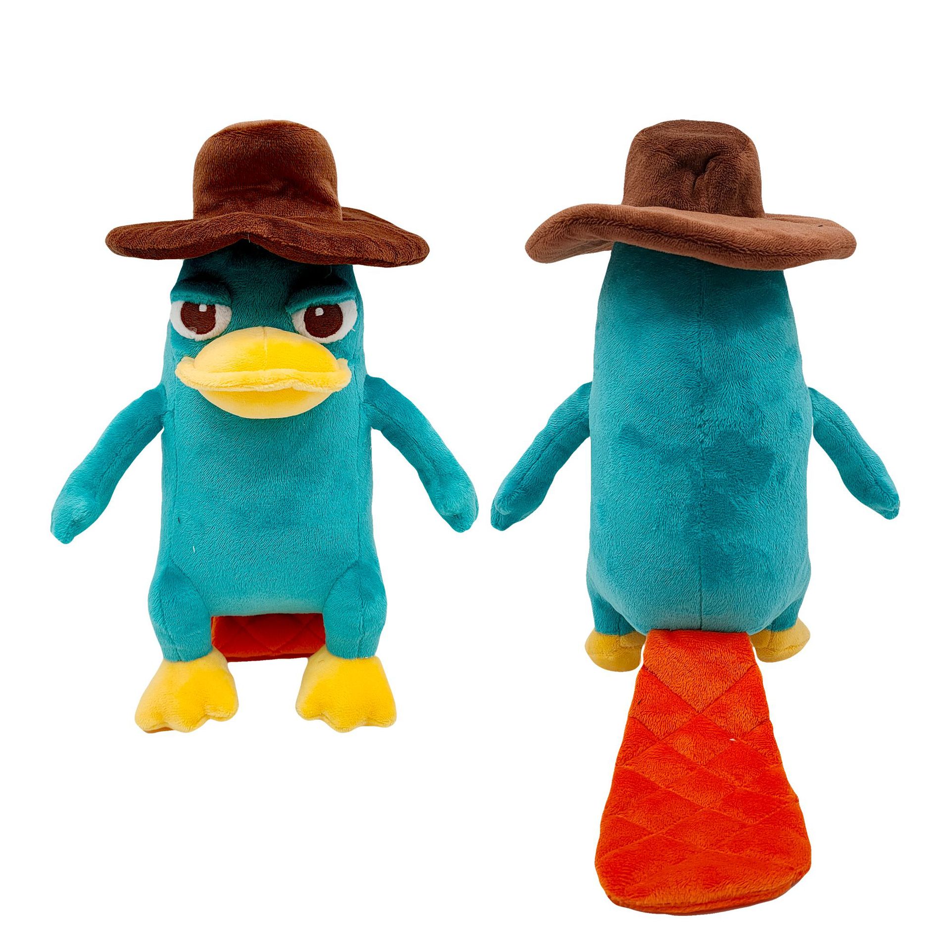 新品热销 perry the platypus 带帽子玩偶鸭嘴兽泰瑞公仔玩偶图片