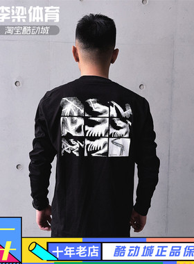 Arcteryx始祖鸟Kragg SL Cotton Bird Tile大Logo纯棉圆领长袖T恤