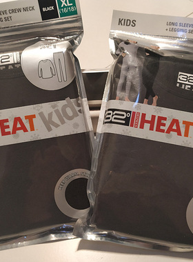 32度heat保暖内衣儿童款裤子+上衣一套