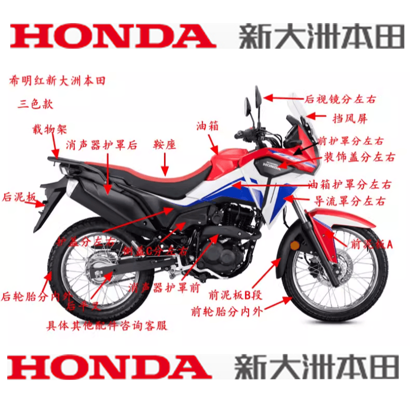 新大洲本田HONDA摩托车配件