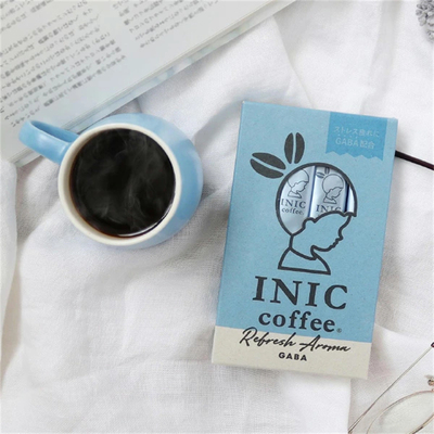 日本直邮 INIC coffee Refresh Aroma 伽雅 GABA精华条装速溶咖啡