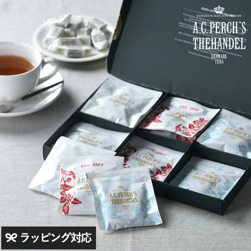 日本直邮A.C.PERCH'S伯爵茶 香草茶 白庙茶共12小包精选红茶礼盒