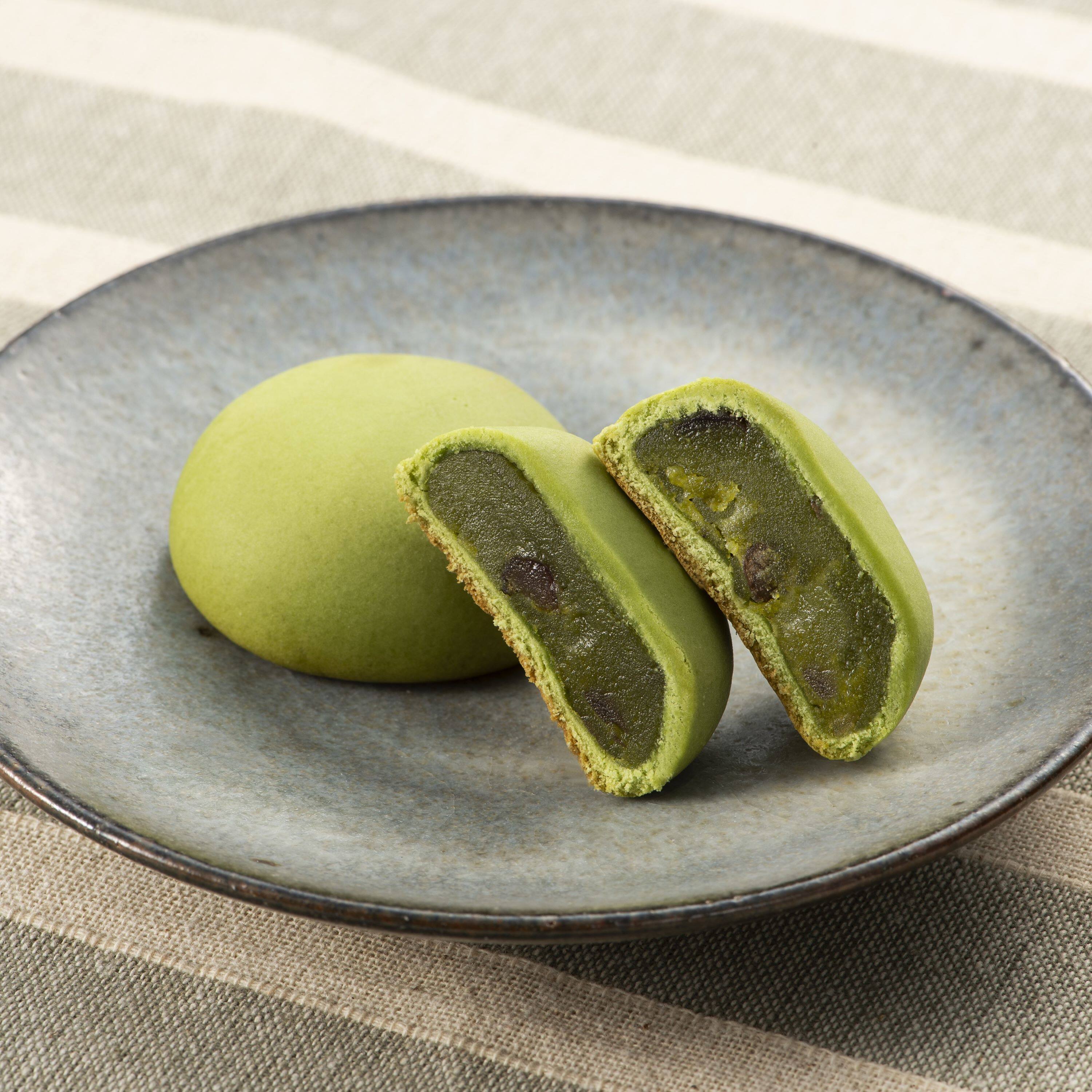 日本直邮八女抹茶和果子抹茶牛奶红豆蜂蜜馒头10枚生日零食礼盒