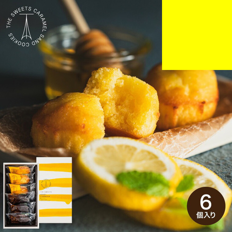 日本直邮 THE SWEETS费南雪蛋糕柠檬蜂蜜味巧克力焦糖味组合共6枚