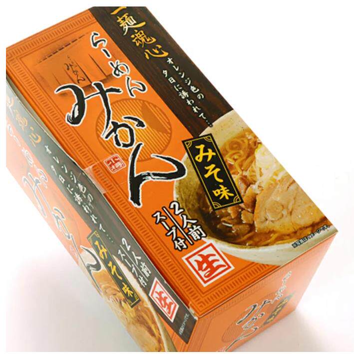 一面魂心橘子味噌味生面拉面